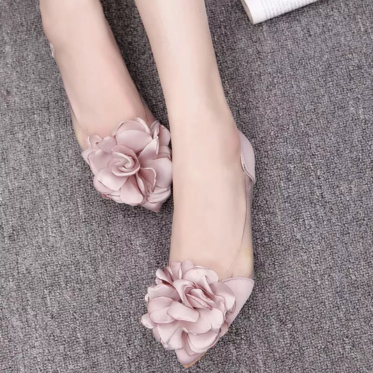 Spring Flower Leisure Ballerina Pointed Toe Flats