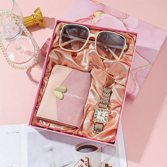 3pcs/set Womens Watch Set with Gift Box