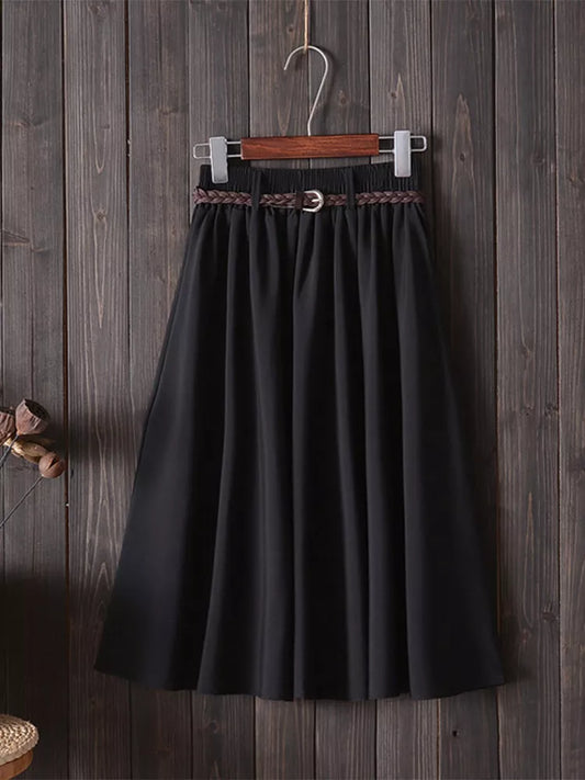 Midi Knee Length Summer Skirt